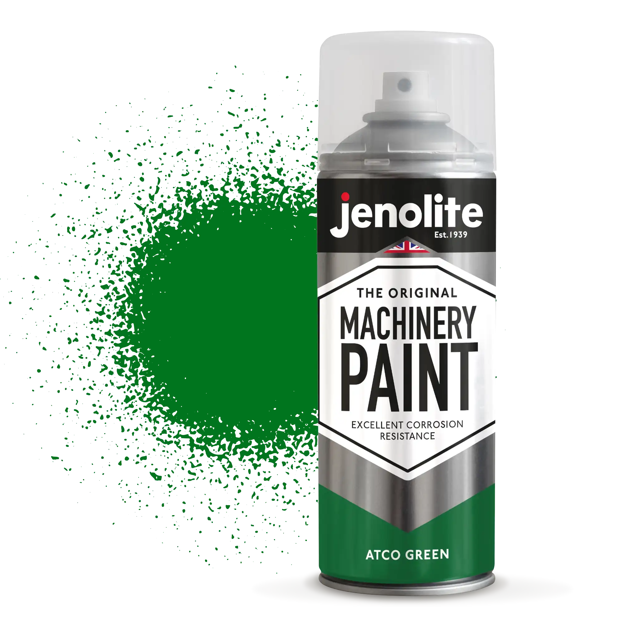 Peinture en aérosol pour machines et tondeuses à gazon JÉNOLITE